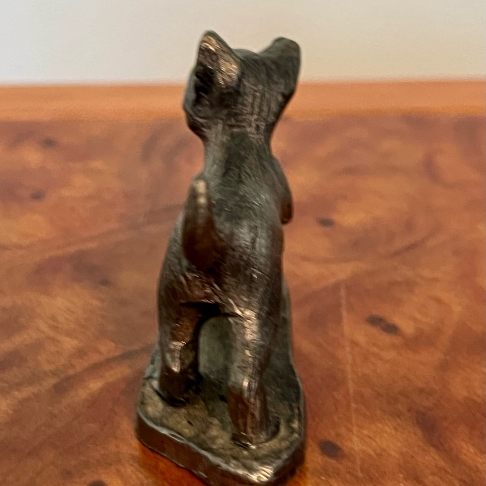 Vintage Pewter Cat Figurine 2” - Picture 3 of 4